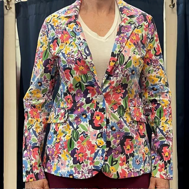 CARRE NOIR Woven Blazer/Jacket - Multi-colored Floral