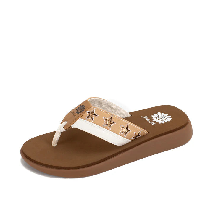 YELLOWBOX Glade Flip Flop Star Sandal - Sand Tan
