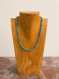 17" Turquoise and Coral Necklace
