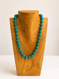 19" Vintage Japanese Carved Beaded Necklace (Made by Mary)