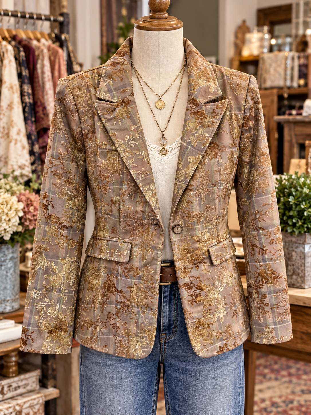 Paparazzi- Floral Blazer