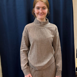 TRIBAL - Long Sleeve Tan Top