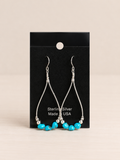 Sterling Silver Turquoise Tear Drop Earrings