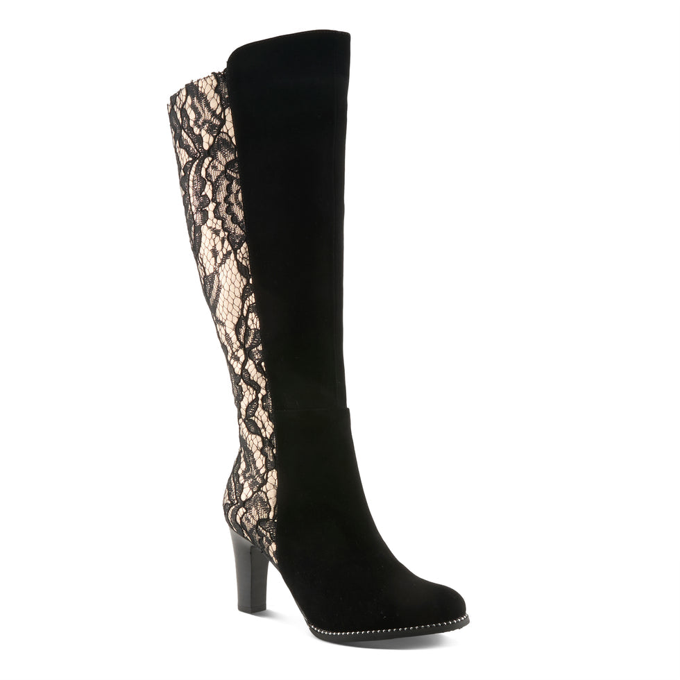 SPRING STEP L’ARTISTE - Sultana Black Lace Boot