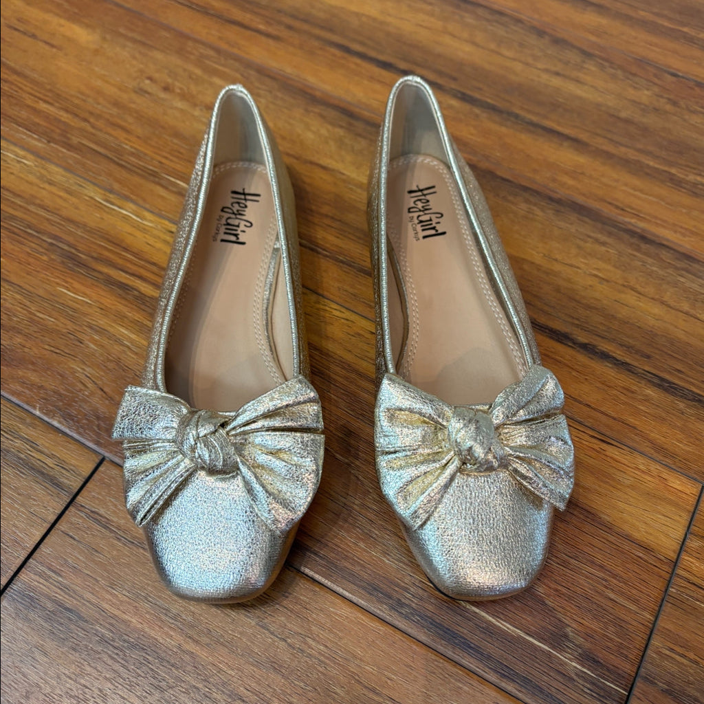 HEY GIRL BY CORKYS - Gold Ballet Flats