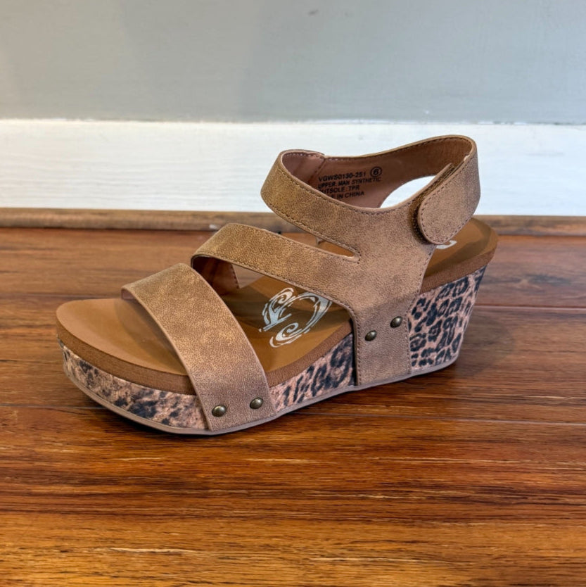 VERY G - Atlas Leopard Tan Sandals
