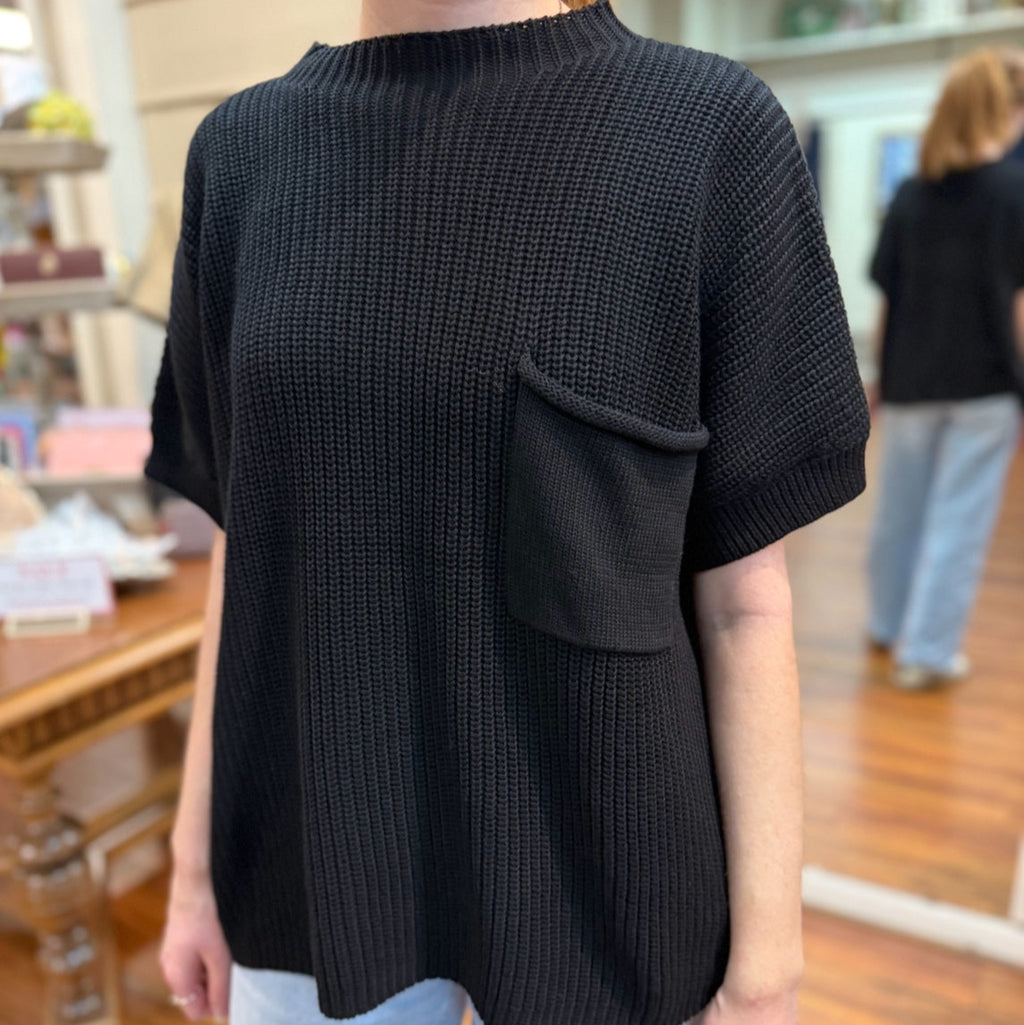 SHE+SKY - Solid Black Knit Sweater