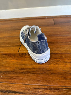 VERY G - Aman Navy Star Print Sneakers