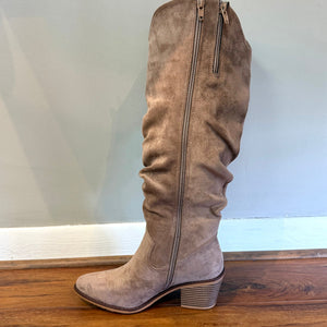 PIERRE DUMAS - Tall Taupe Boots