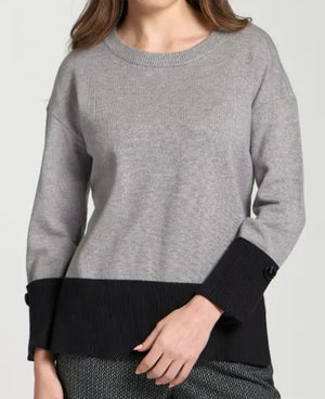 APNY - Grey & Black Block Pullover Sweater