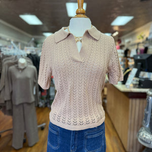 SHE+SKY - Taupe Knit Sweater