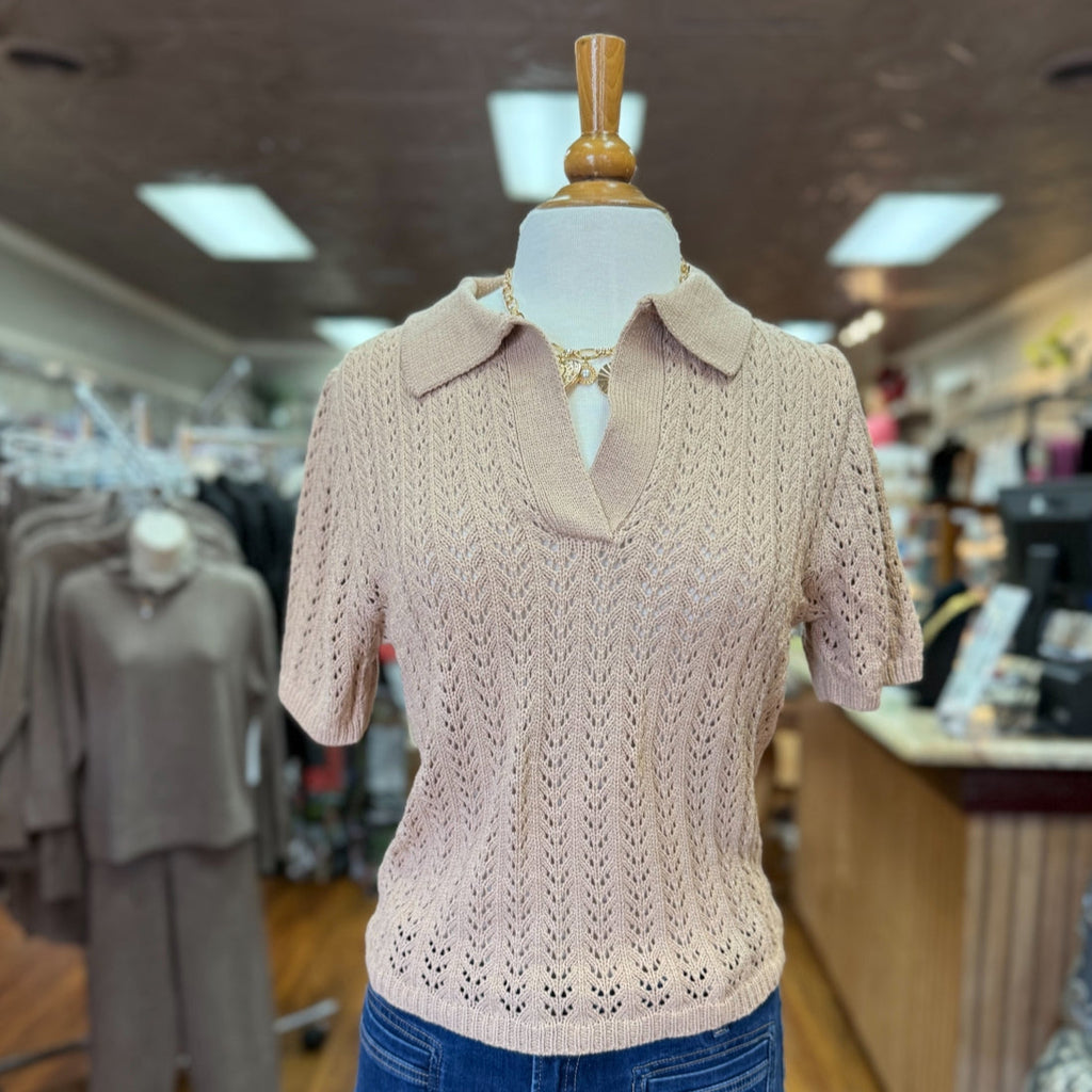 SHE+SKY - Taupe Knit Sweater