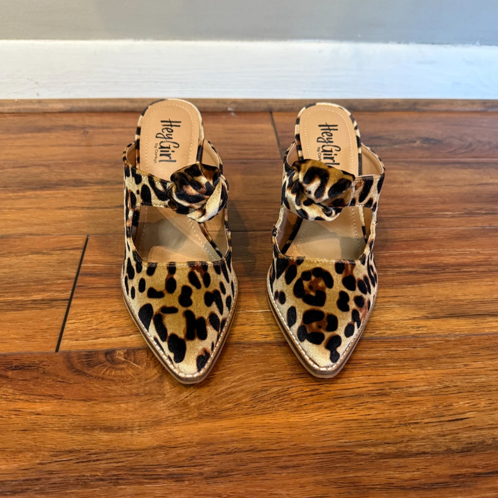 HEY GIRL BY CORKYS - Leopard Dressy Slides