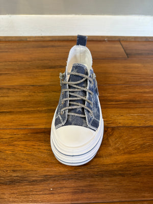 VERY G - Aman Navy Star Print Sneakers