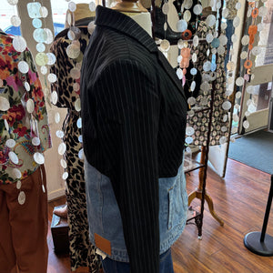 BLUE THREAD BY TRIBAL -  Pin Stripe Blazer