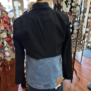 BLUE THREAD BY TRIBAL -  Pin Stripe Blazer