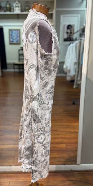 LOO - Khaki Print Dress