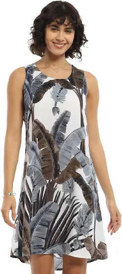 PARSLEY & SAGE - Floral Grey Dress