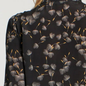 APNY - Black Floral Print Blouse