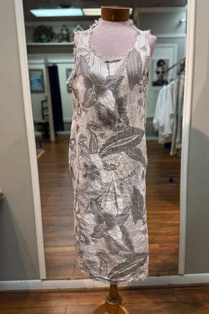 LOO - Khaki Print Dress