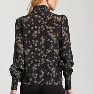 APNY - Black Floral Print Blouse