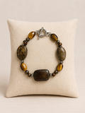 8" Multi Brown Stone Bracelet (Made by Mary)