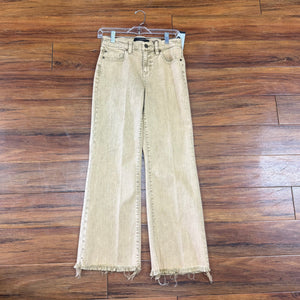 LIVERPOOL - Gold Crop Flare Jeans