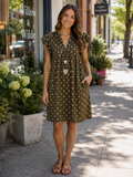 #21 She & Sky- Polka Dot Midi Dress