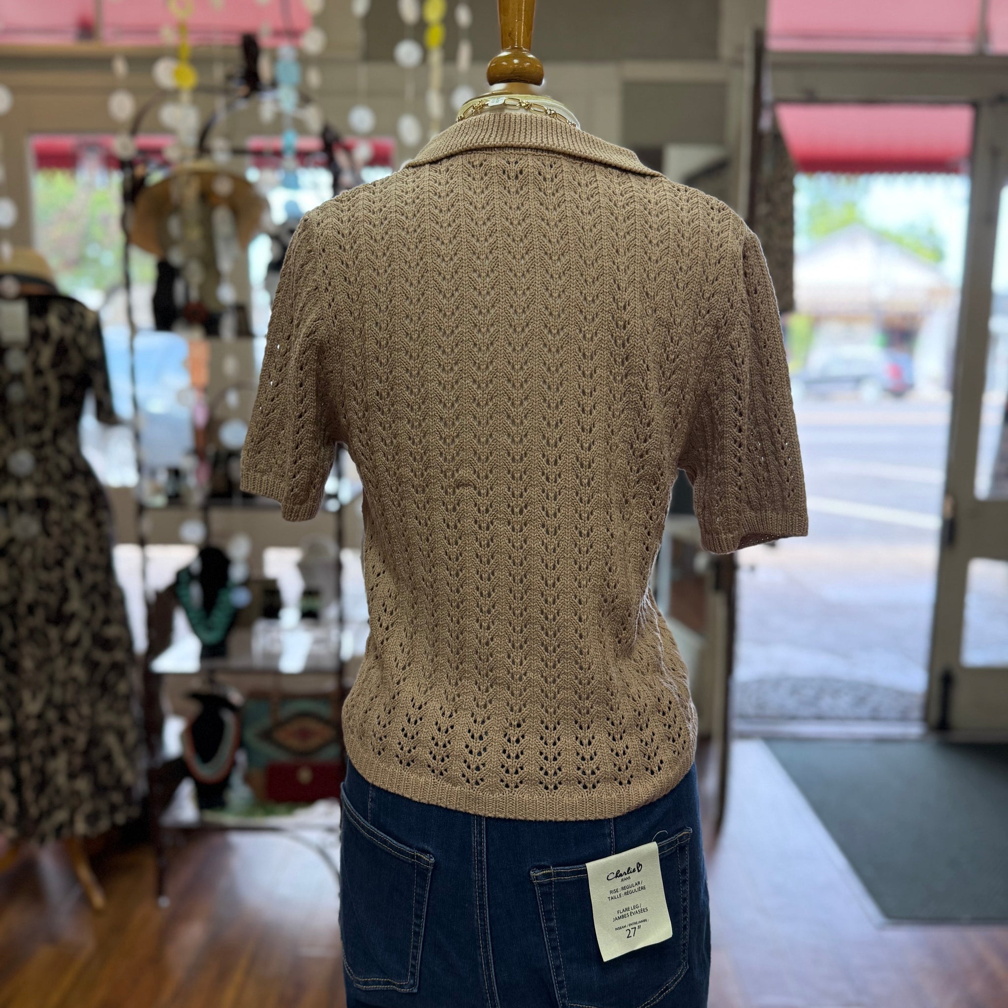 SHE+SKY - Taupe Knit Sweater