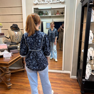 SHE+SKY - Navy Floral Print
