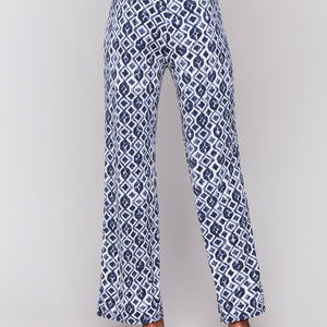 CHARLIE B - Blue Print Pants