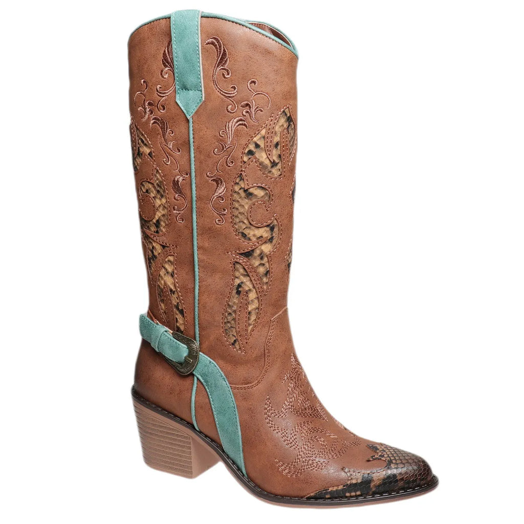 PIERE DUMAS - Black Red Whitney 7 Western Boots