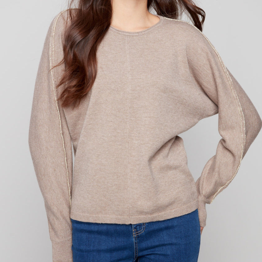 CHARLIE B - Taupe Sweater