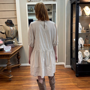SHE+SKY - Beige Corduroy Dress
