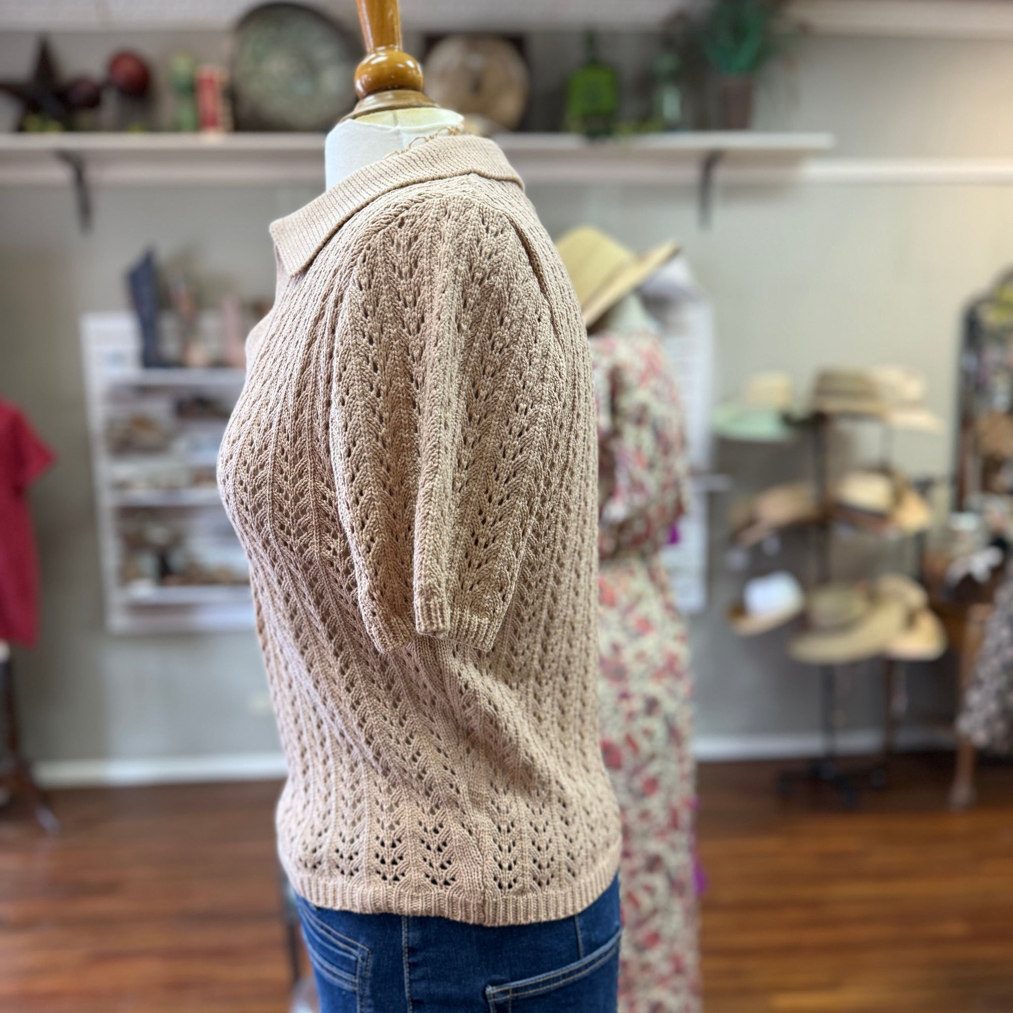 SHE+SKY - Taupe Knit Sweater
