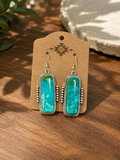 #16 Sterling Silver- Turquoise Stone Earring