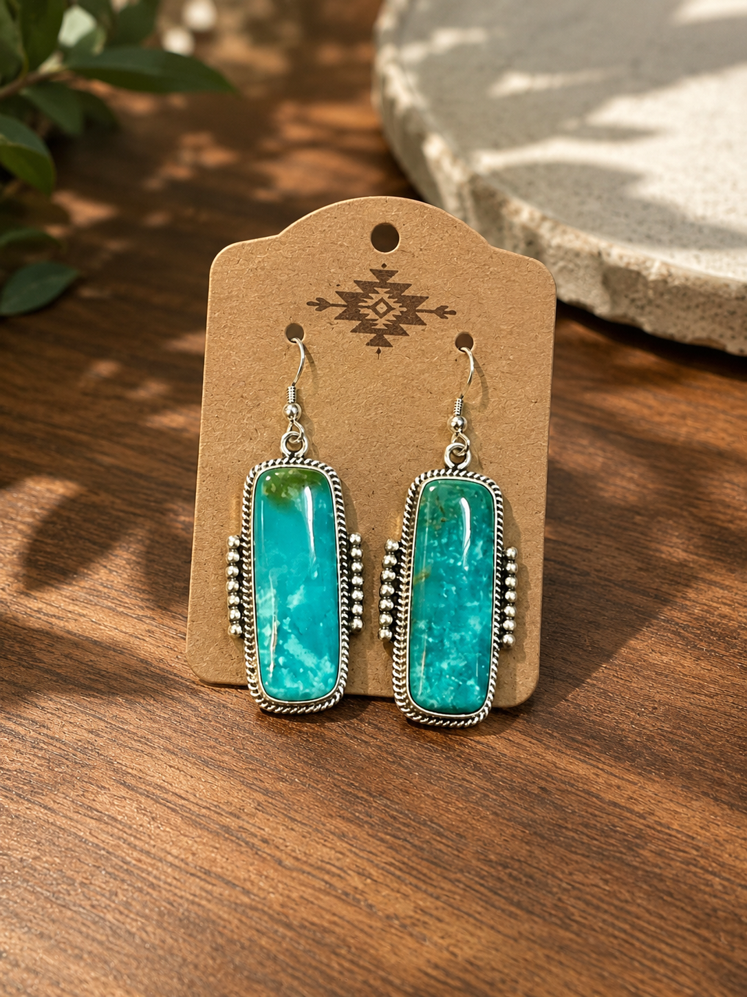#16 Sterling Silver- Turquoise Stone Earring