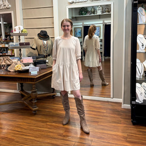 SHE+SKY - Beige Corduroy Dress