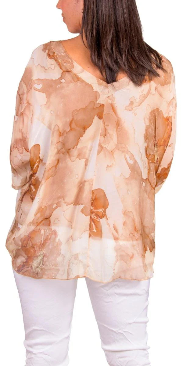 GIGI MODA - Camel Print Top