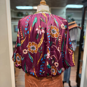 THML - Plum Print Top