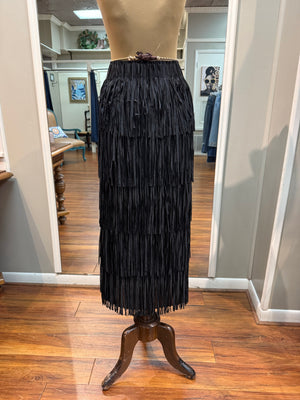 WAY - Black Fringe Skirt