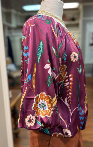 THML - Plum Print Top