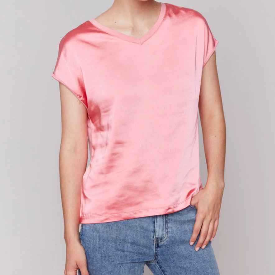 CHARLIE B - Solid Coral Top