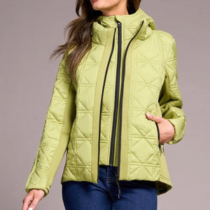 TRIBAL - Puffer Lime Jacket