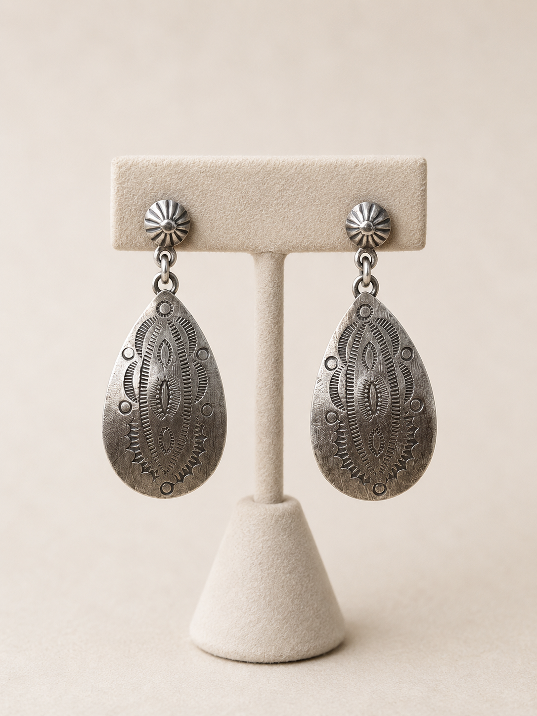 #10 Sterling Silver- Concho Earrings