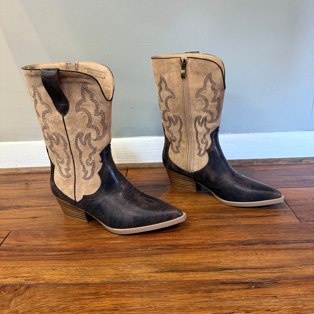 HEY GIRL BY CORKYS - Two-toned Brown Boots