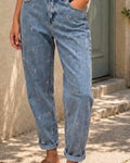 #13 Risen- Leaf Barrel Jean