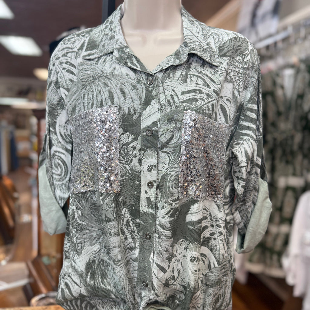 MODA - Italian Tropical Print Top