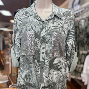 MODA - Italian Tropical Print Top