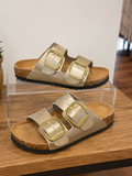 PROJECT CLOUD- Lurleen Rosegold Leather Sandal